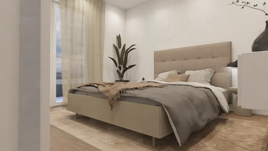 Schlafzimmer Rendering – Ilona de Jonge